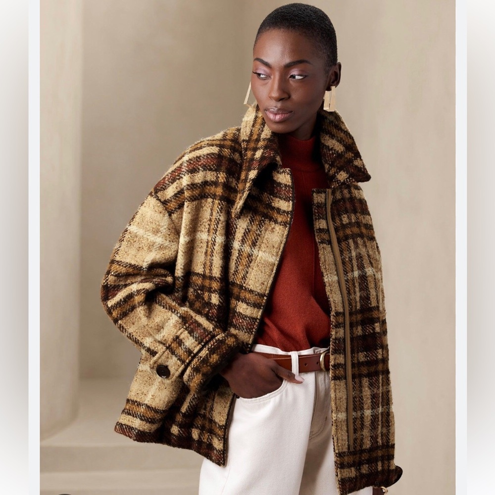 BANANA REPUBLIC🍁Oversized Balmacaan Jacket : NWT 🍁 Medium